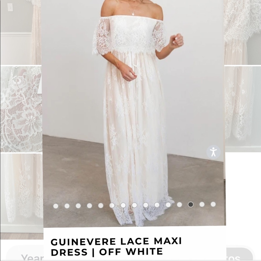Baltic Born Guinevere Lace and Tulle Maxi Dress